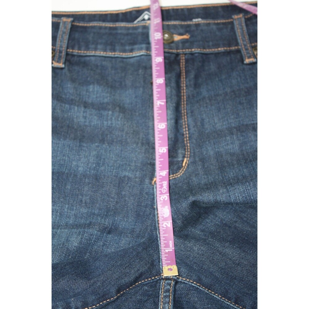St Johns Bay Blue Jeans Womens sz16P Dark Wash Stretch Denim Casual Hi Rise - Picture 9 of 11